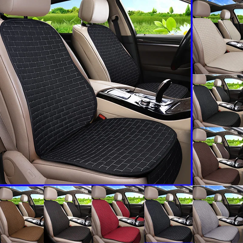 Car Seat Cover Front/Rear Flax/Linen Seat Cushion Protector Pad Black/Red/Beige/Grey/Coffee/Brown For Toyota Rav4 M5 X45