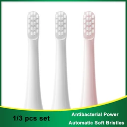 Brosse à dents électrique sonique adaptée pour Xiaomi T100, tête de brosse de rechange DuPont, livres de santé, aspirateur souple, 1-3 pièces