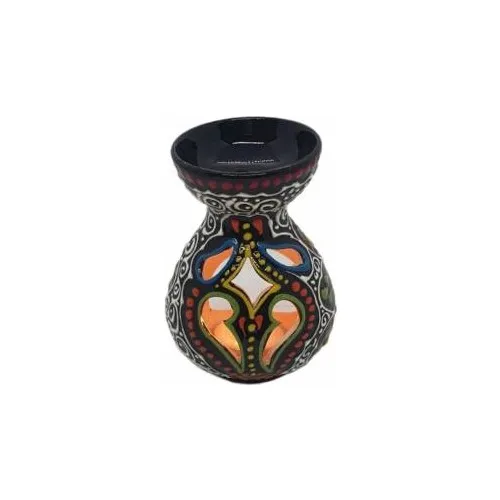 Expert Black Tulip Figural Ceramic Decorative Censer Candle holder