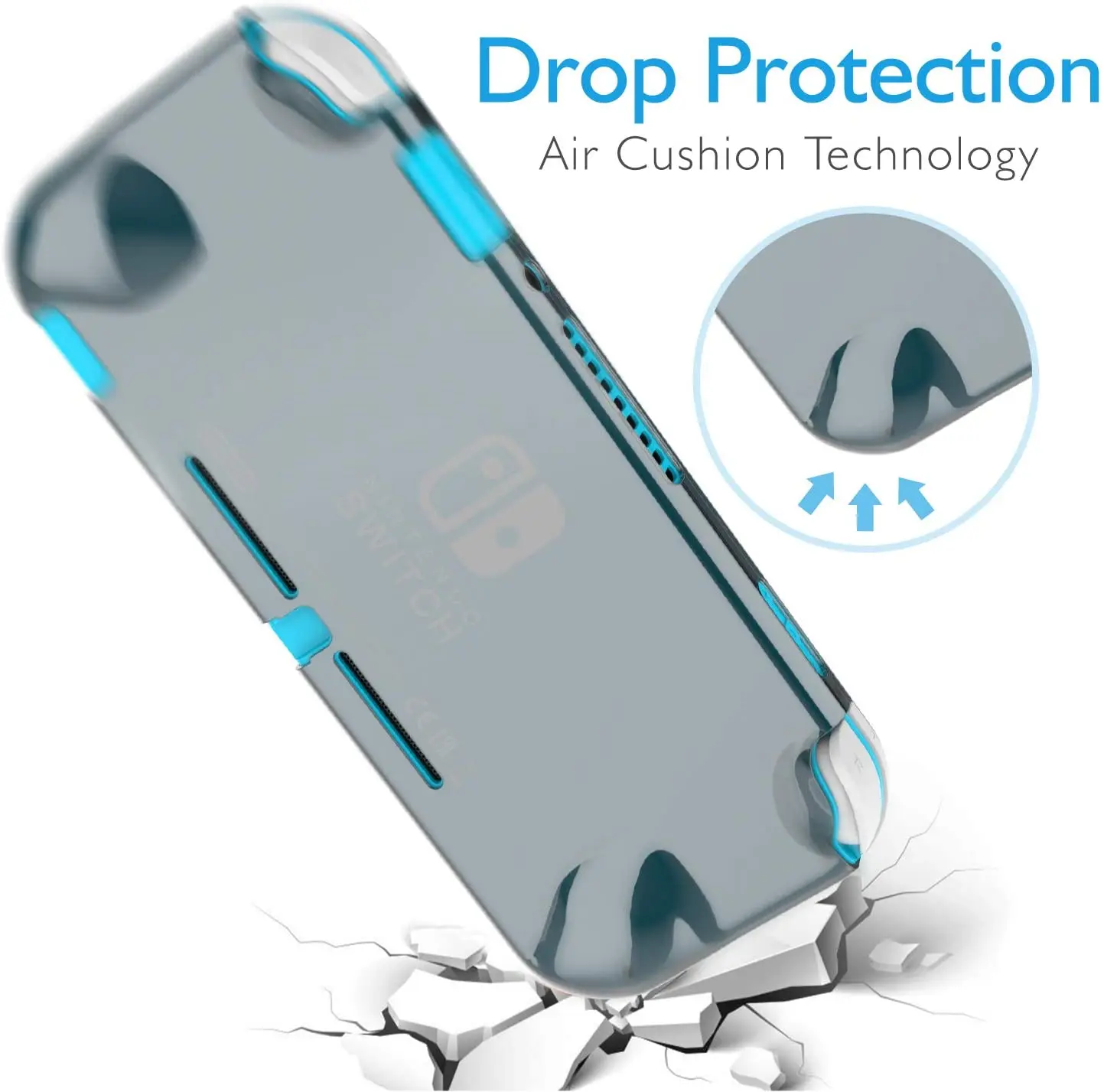 Mooroer-funda protectora de pantalla Compatible con Nintendo Switch Lite, carcasa protectora completa para Nintendo Switch Lite