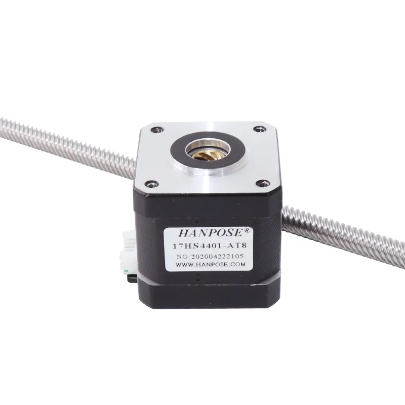 17HS4401 42mm Through Screw Stepper Motor Shaft Tr8*8mm Nema17 1.68A Linear Stepping Motor With 200mm Screw