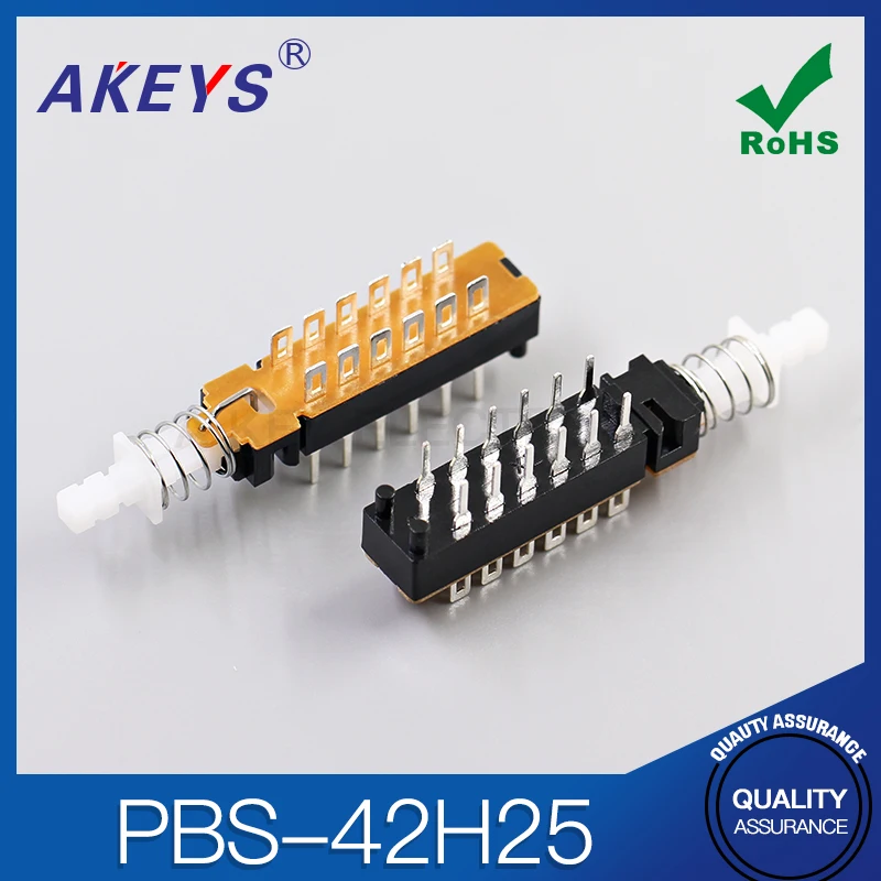 12 Pin/PBS-42H25 Key Switch Double Row 12 Pin With/Without Bracket With Hole Connector KAN-Z4