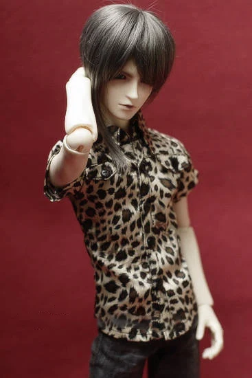 

1/6 1/4 1/3 BJD doll clothes Leopard shirt for BJD/SD accessories SSDF ID72 uncle.Not included doll,shoes,wig and other A0973