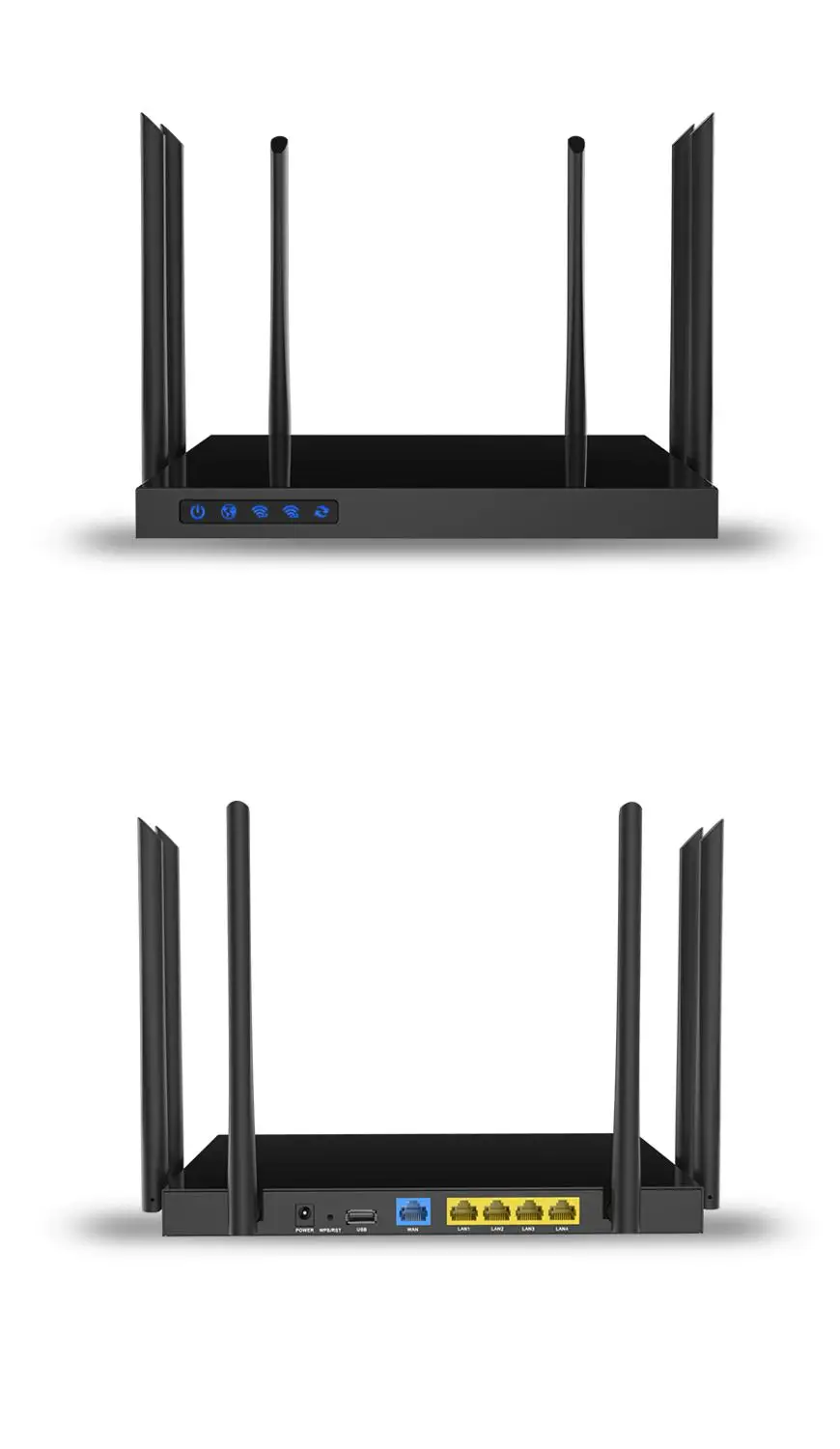 1750Mbps Gigabit Wireless Router Dual Band  5.8G&2.4G high-power wireless AC router