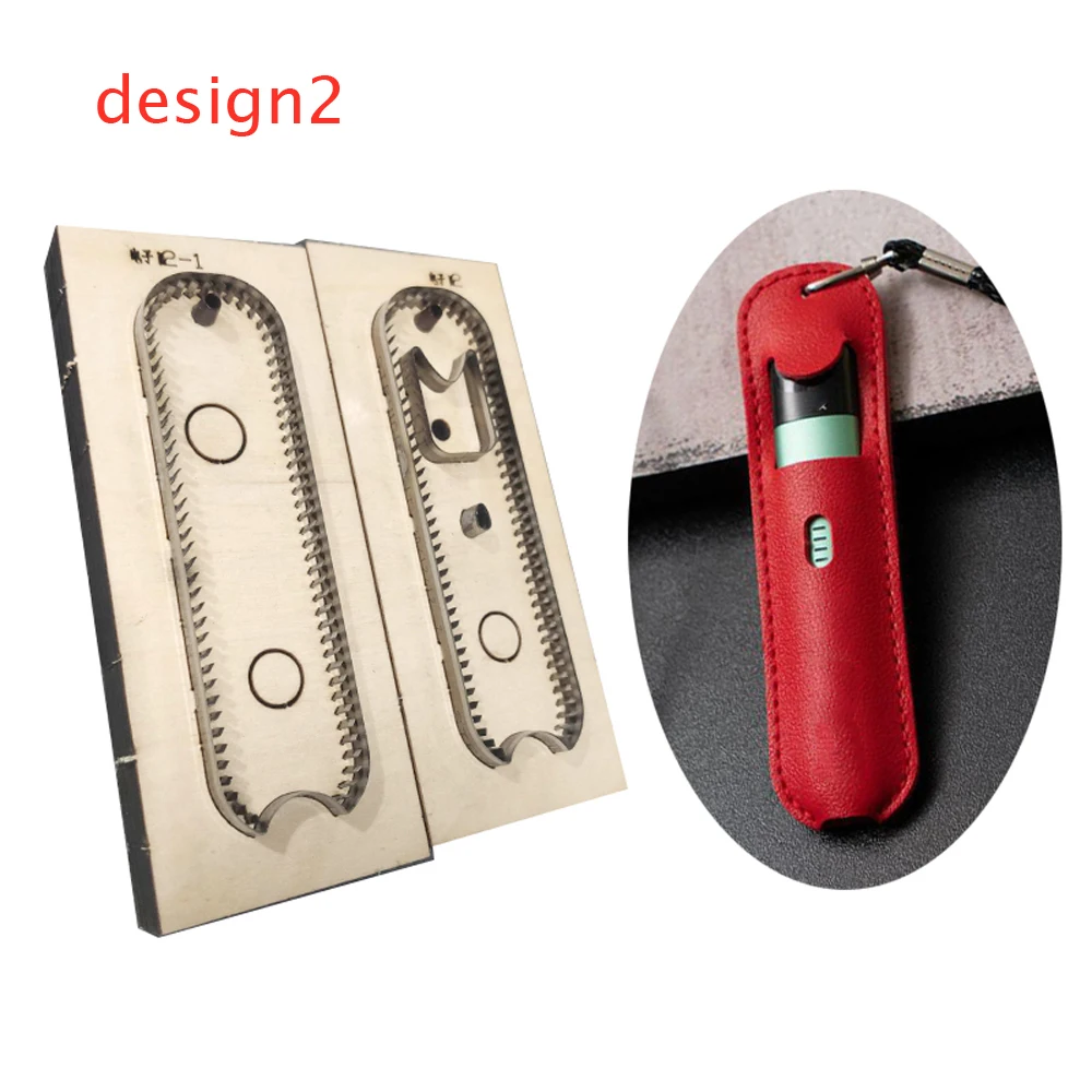 DIY leather craft e-cigarette bag die cutting knife mold metal hollowed punch tool