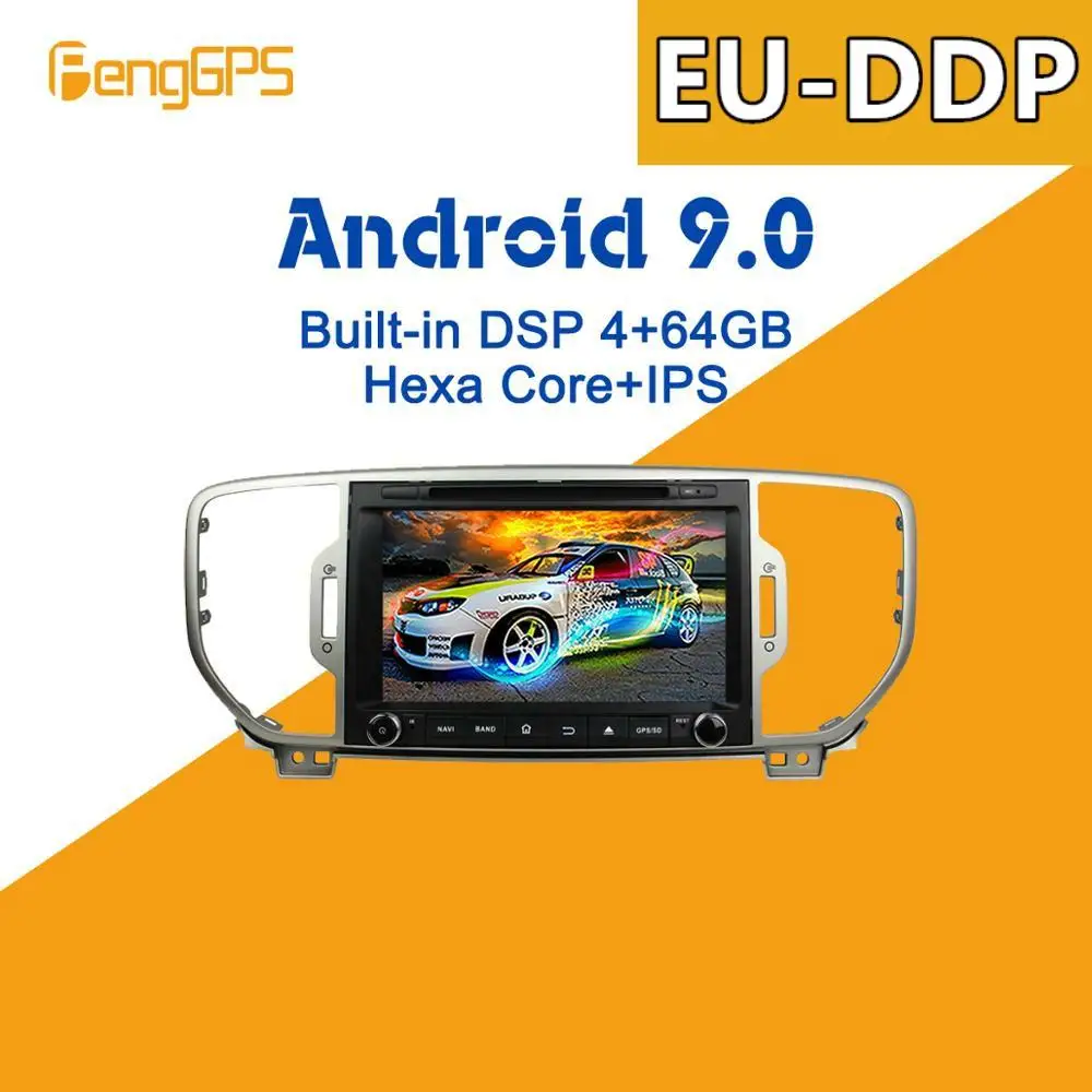 Android 9 PX6 DSP For KIA Sportage 4 2016 2017 2018 2019 Car Multimedia Stereo Player DVD Radio upgrade GPS Navigation Head unit