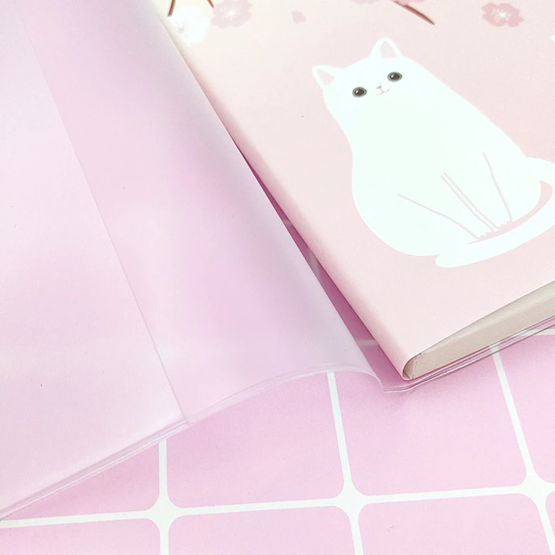 Kawaii Notebook Stationery Journal A6 Office Accessories PVC Cover Blank Page Diary Cuaderno Libretas School Supplies Notebooks