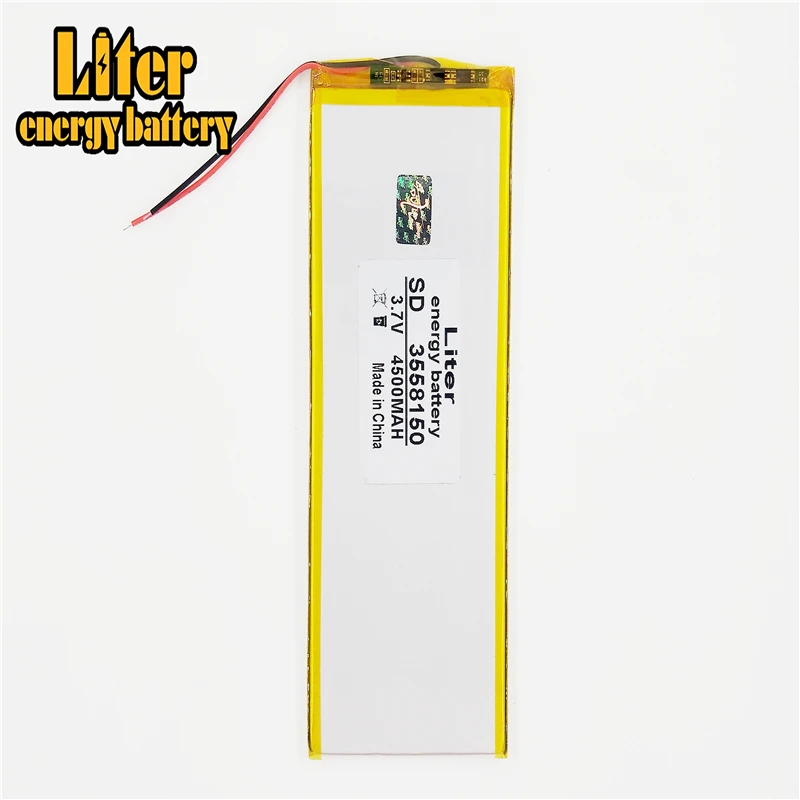 3558150 3.7V 4500MAH 3560150 (แบตเตอรี่Polymer Lithium Ion) แบตเตอรี่Li-Ionสำหรับแท็บเล็ตพีซี 7 นิ้ว 8 นิ้ว 9 นิ้ว