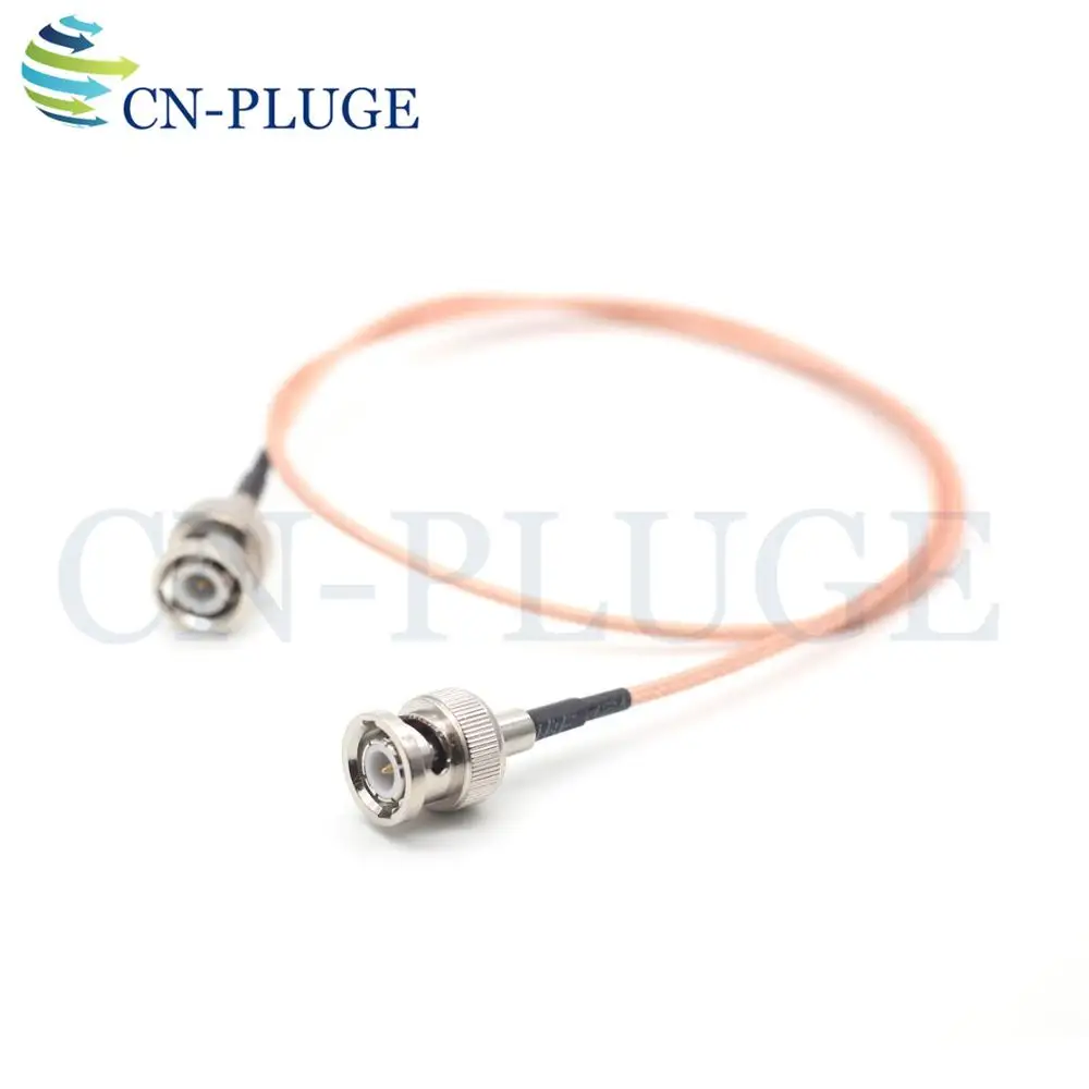 Straight BNC Plug To  BNC Plugs Elbow, SDI Pigtail. Camera RF Coaxial Cable, 50 Ohm Camera Video Signal SDI Transmission Line