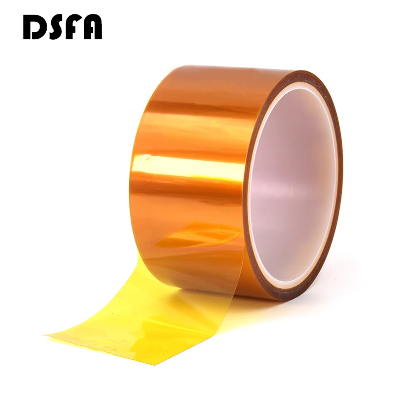 20/25/30/40/50/100 millimetri Double-sided Nastro Kapton Polyimide Alta Temperatura calore Adesivo Isolante Nastro Adesivo 0.1 millimetri di Spessore