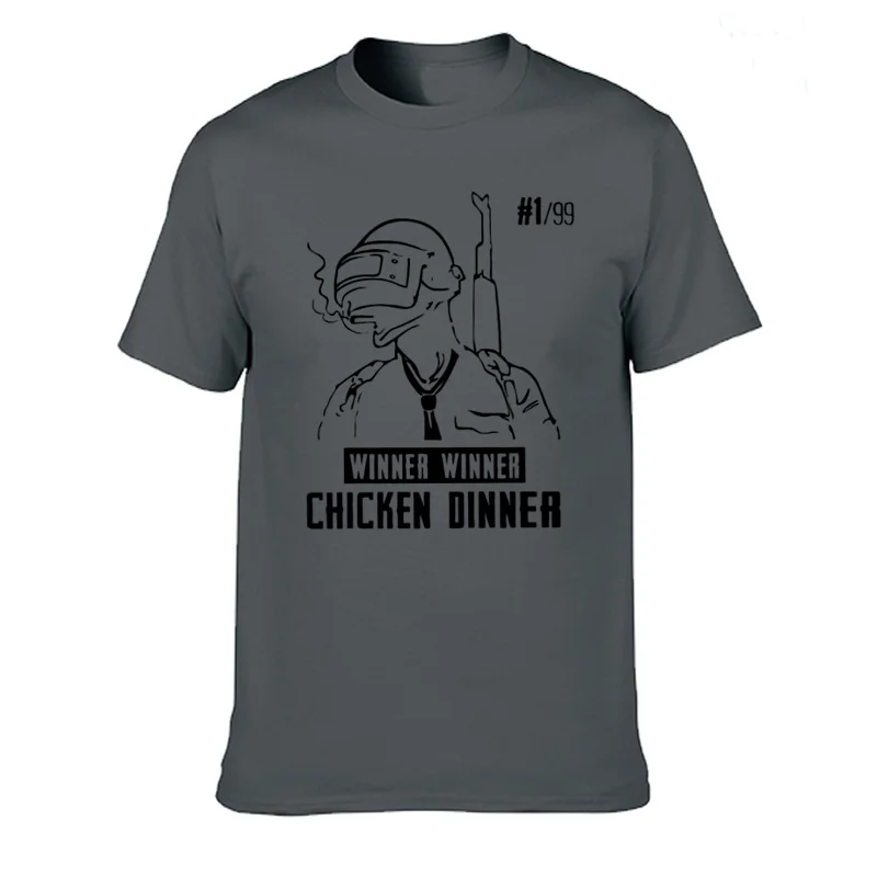 New Crew Neck T Shirt Pubg Playerunknown's Battlegrounds T-Shirt 100% Cotton High Quality Clothing Tees Teenage Short Sleeve