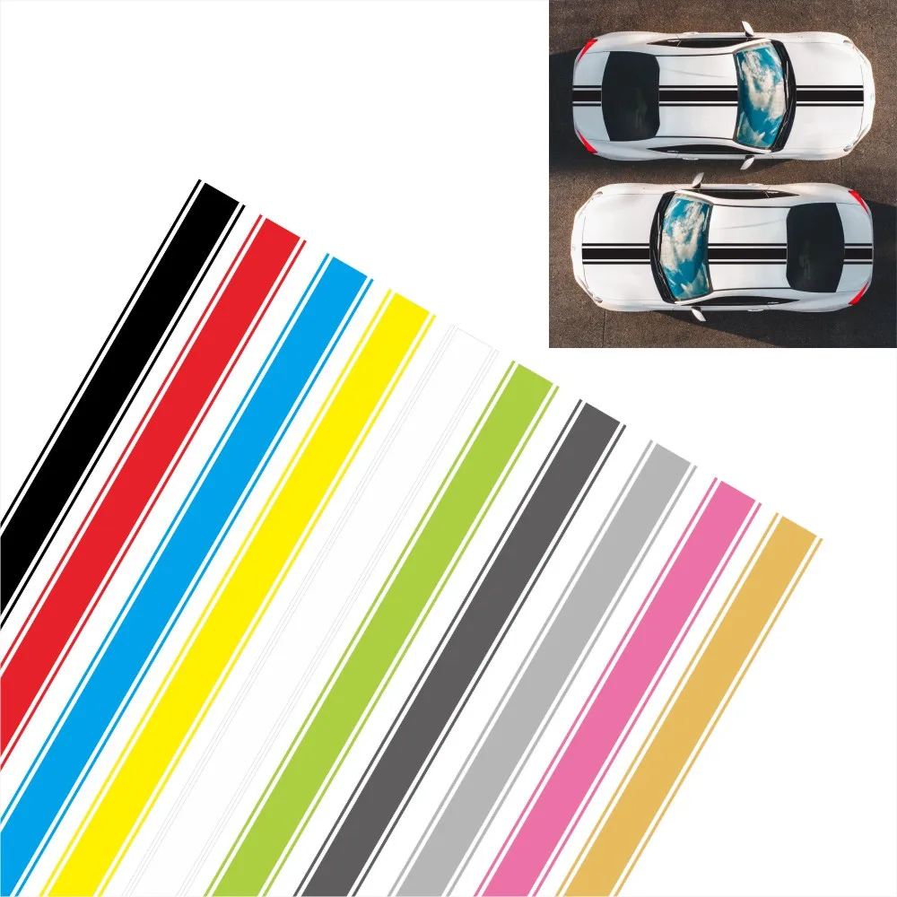 1PCS Hood Door Stripe Car sticker For Audi BMW Mercedes Ford VW Toyota Nissan Kia Renault Hyundai Skoda Auto Tuning Accessories