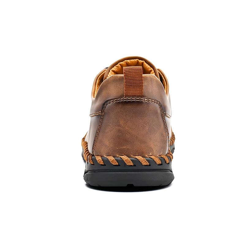 Fashion Men Casual Leather Shoes Quality Split Leather Men Shoes Loafers Flats Outdoor Moccasins Shoes Man Plus Size