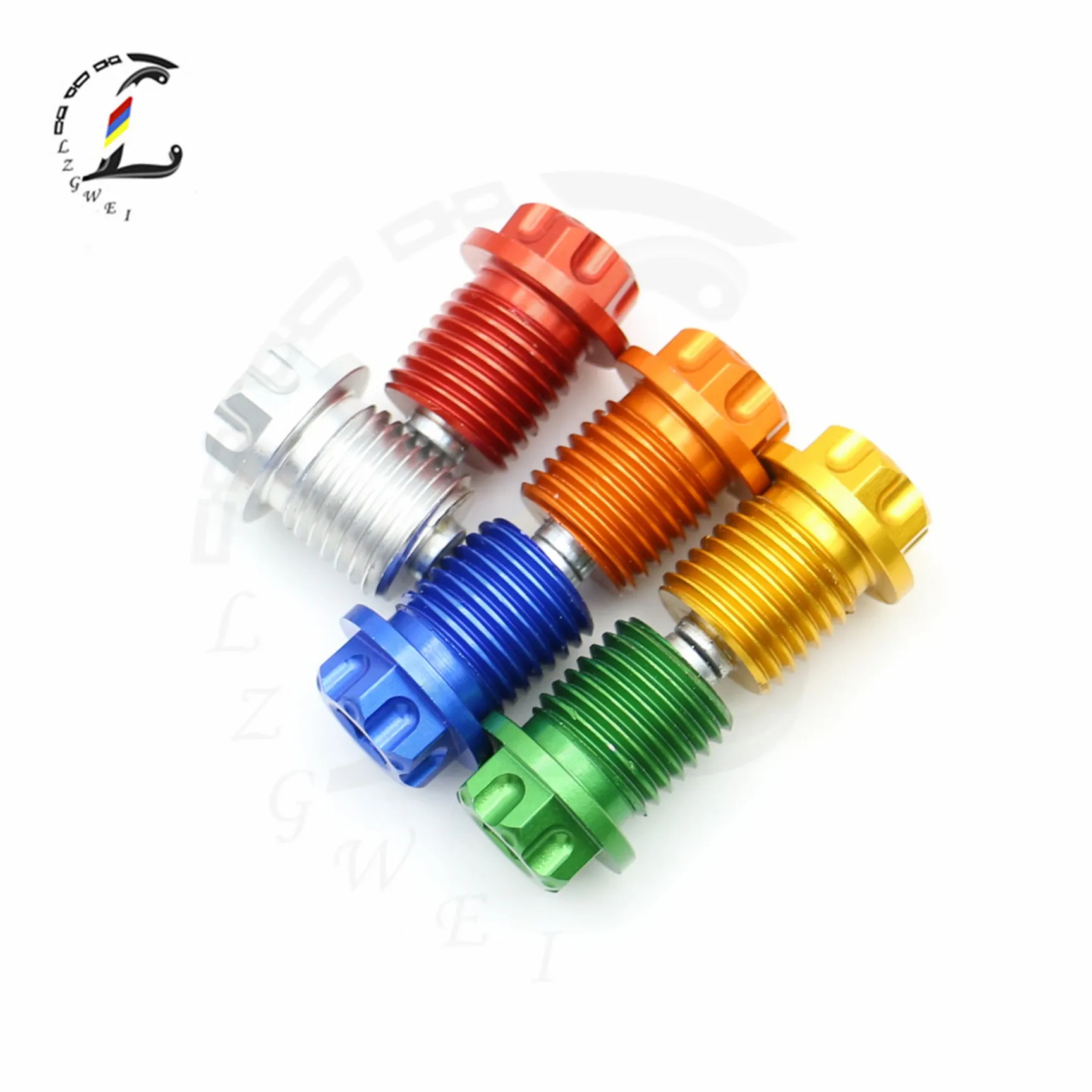 M14*14*1.5 Universal Motorcycle Parts Magnetic Oil Drain Screw Drain Bolt Screw CNC Aluminum
