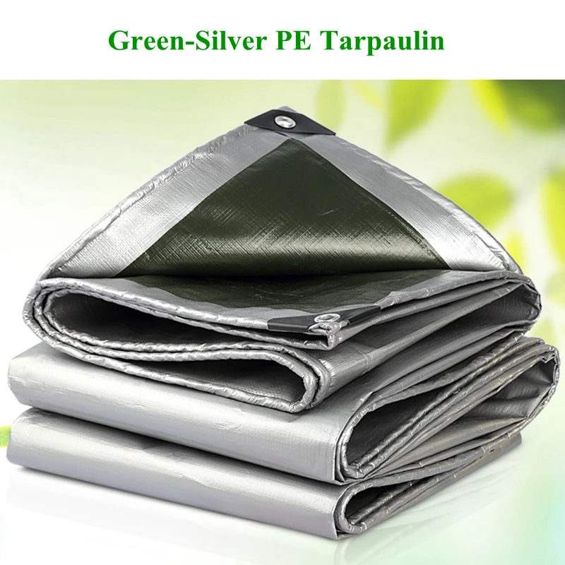 0.32mm PE Tarpaulin Rainproof Cloth Outdoor Awning Garden Plant Shed Truck Canopys Waterproof Shading Sail Pet Dog House Cover