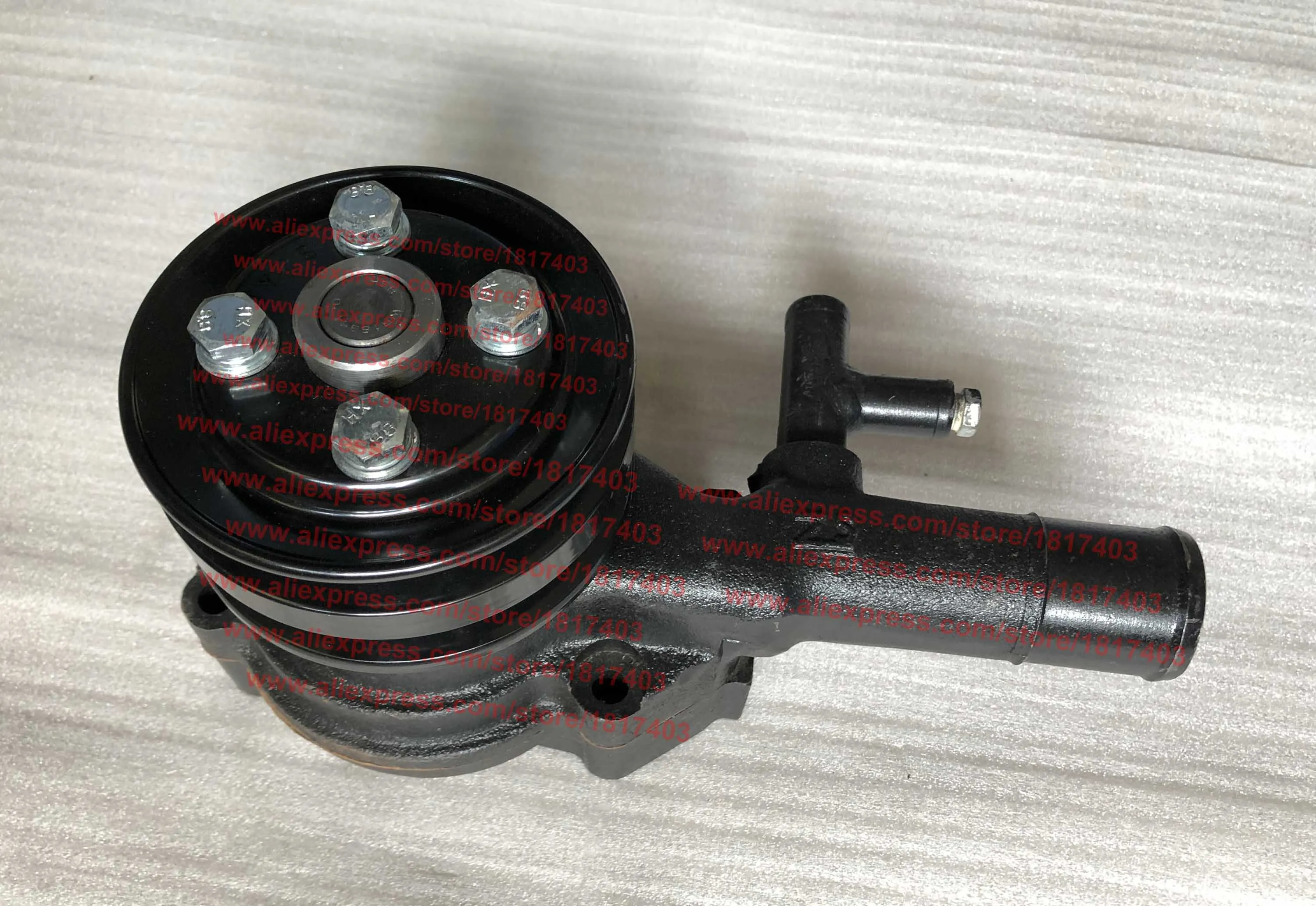 Y385T-11103 Water pump (two-groove pulley) + 480G-11107 gasket, Yangdong YD385 / YD380 engine parts, YND490T-11100-1, N385T-A020