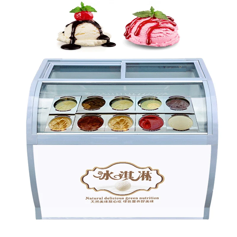 Countertop 6 pans Gelato Showcase Display Freezer/tabletop Ice Cream cabinet/ice cream display showcase