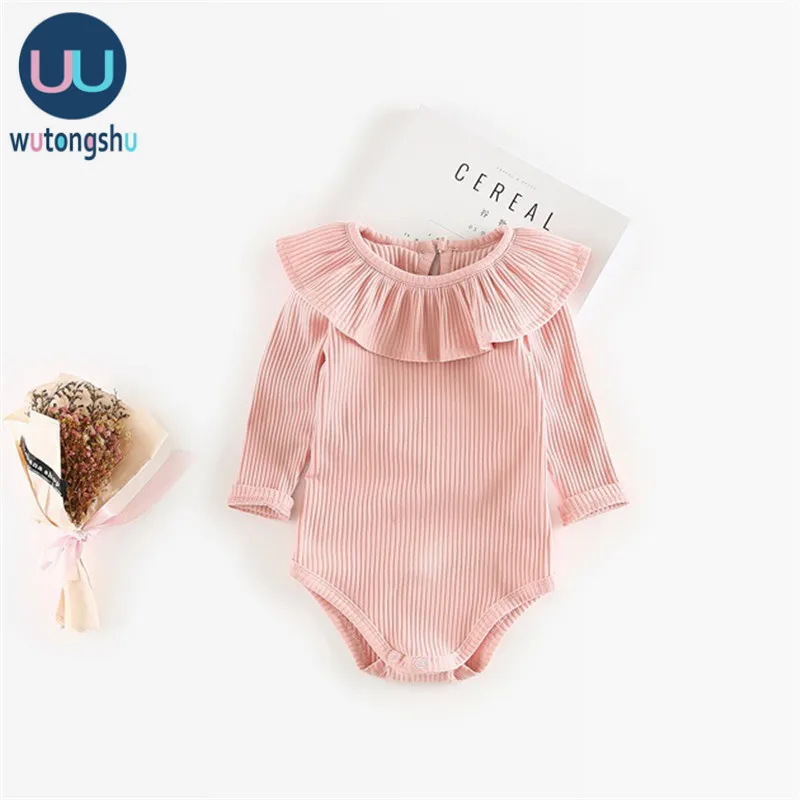 Cute Baby Girl Clothes Summer Newborn Baby Clothing For Girls Long Sleeve Kids Boys Jumpsuit Knit Baby Girls Rompers Spring