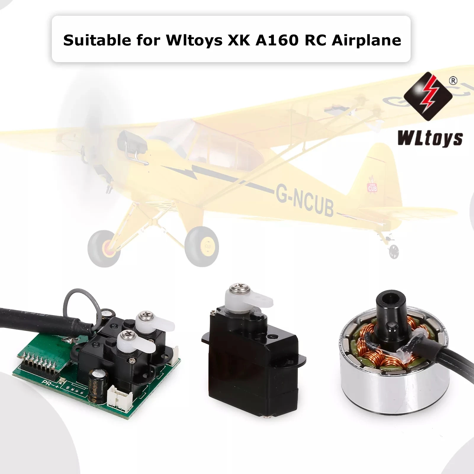 Parkten Wltoys XK A160 Remote Control Airplane Aircraft Spare Parts Glider Accessories RC Airplane Wheels Motors Fuselage Wings