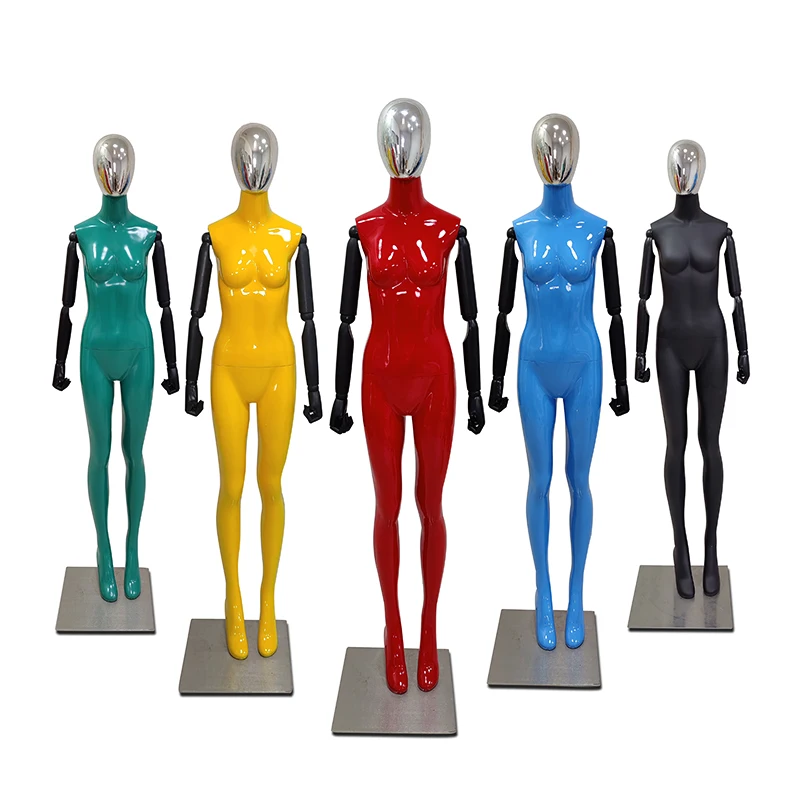 Electroplated Gold Silver Arm Male Model Color Activity Head Full Body Mannequin