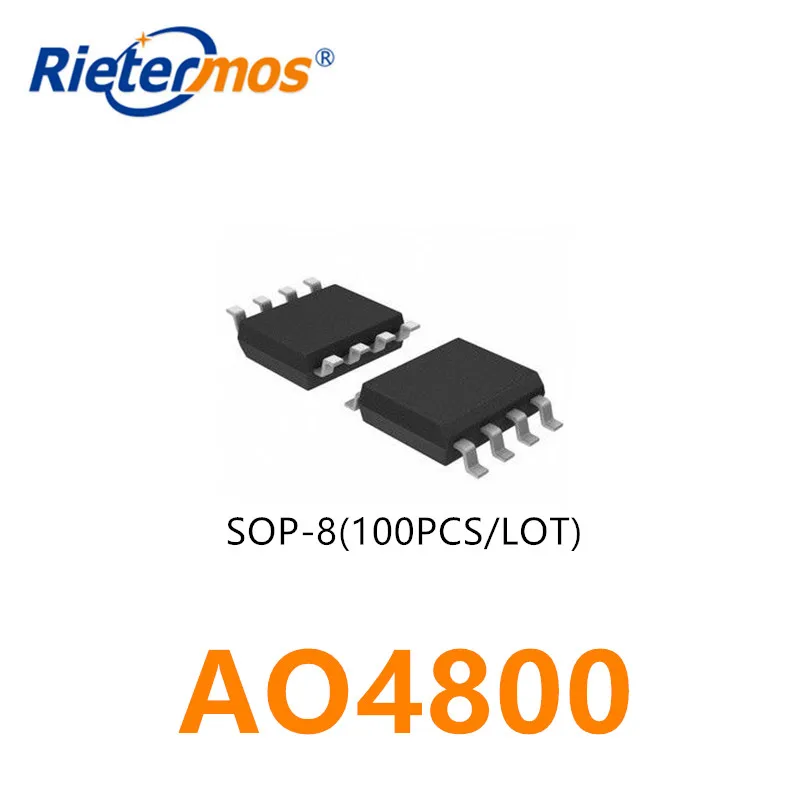 100PCS   AO4800  SOP-8 ORIGINAL