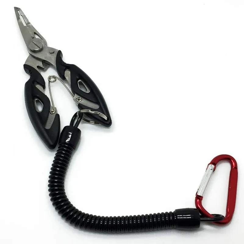 Alicates de pesca de aluminio, juego de agarre, aparejos de pesca, gancho, cortador de línea, anillo dividido, herramientas de pesca de alta calidad