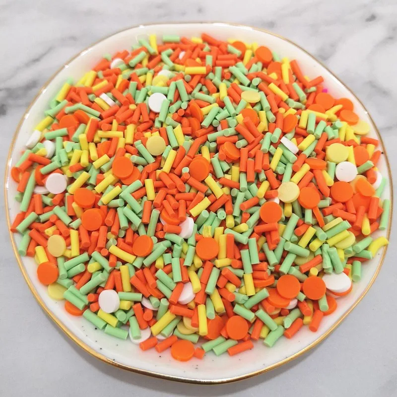 20 gr/los Nette Gefälschte Ton Streusel Bunte Herz Fünf Sterne Schleife Süßigkeiten Streusel für Handwerk Machen, DIY Kuchen Dessert Dekoration – Detail 31