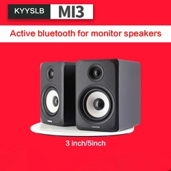 60W High-power Monitor Speaker 3 Inch Recording Studio Professional Speaker Home Fever Bluetooth HiFi Speaker Office Monitor