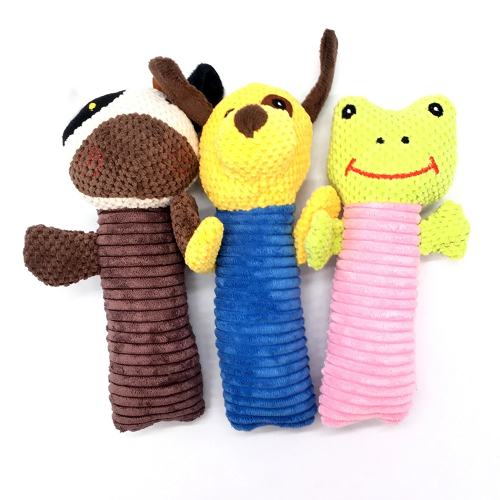 

Dogs Cats Pet Toys Molar And Durable Plush Toys Squeaky Chew Toys Suitable For Any Pet Dog Cartoon Bite-resistant Plush Toys