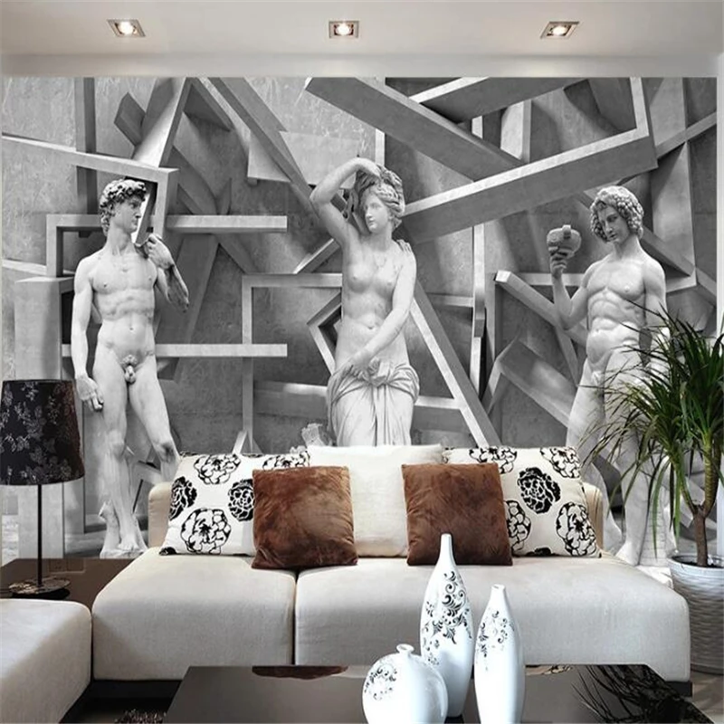 

beibehang Custom wallpaper 3d sculpture stereo art background wall decoration painting living room bedroom hotel wallpaper обои