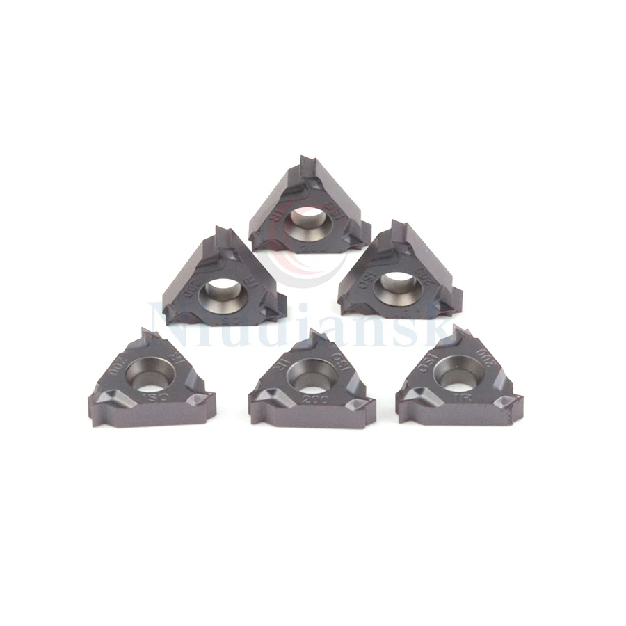 10Pcs 16ER 100ISO 16IR 200ISO Carbide Draaibank Draaien Insert Geschikt Voor Algemene Bewerking Van Staal Roestvrij Staal En Gegoten ijzer