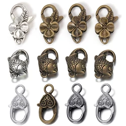 10pcs Antique Silver Lobster Clasp Retro Hooks for Necklace Bracelet Chain Connector Jewelry Making Accessories DIY Components