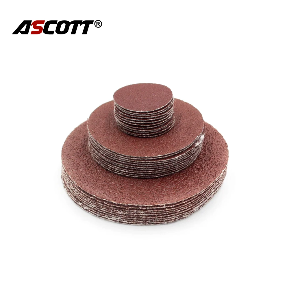 100 pz 1 pollice 2 pollici 3 pollici rosso sabbia carta lucidatura pad autoadesivo loop supporto disco di lucidatura per smerigliatrice angolare
