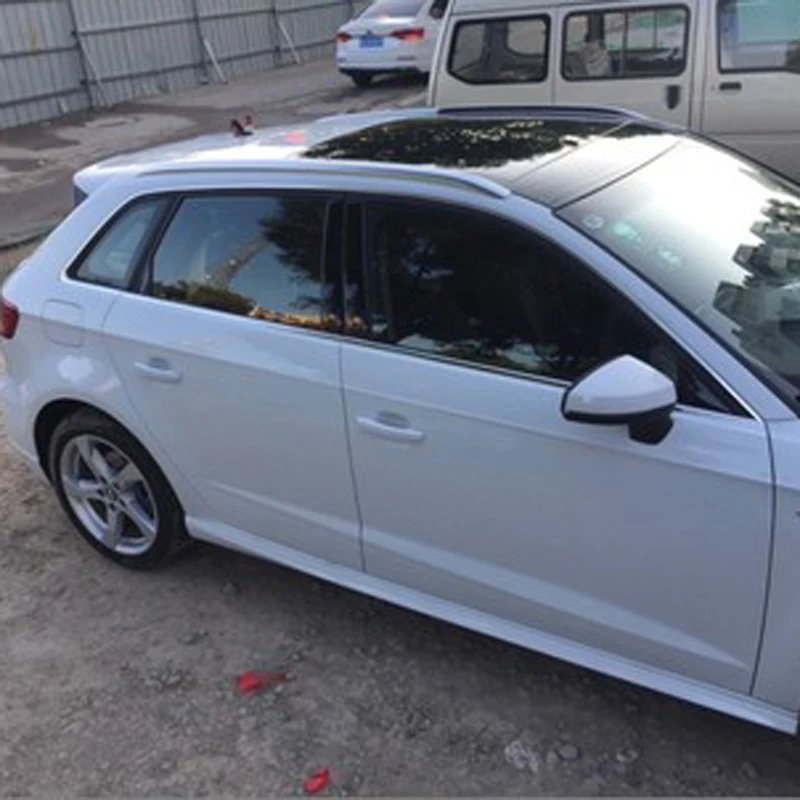 For Audi A3 S3 8V 2012-2019 5 Doors Hatchback Sportback Silver Decorative Roof Rack Rails Luggage Carrier Bars Car Accessories