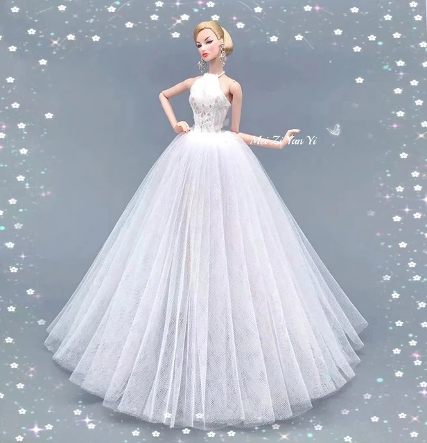 Robe de mariee elegante pour poupee Barbie vetements longs accessoires a la mode AliExpress