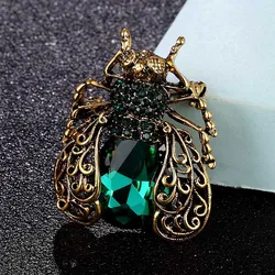 Zlxgirl hot quality Vivid Crystal bee brooch fashion Christmas gifts vintage hijab Scarf accessories punk hats jewelry