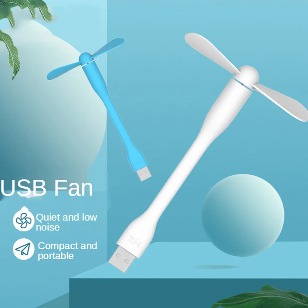 Adattatore portatile originale Xiaomi Mi USB Fan ZMI LED USB Light Lamp versione migliorata per Laptop Notebook PC Power Bank