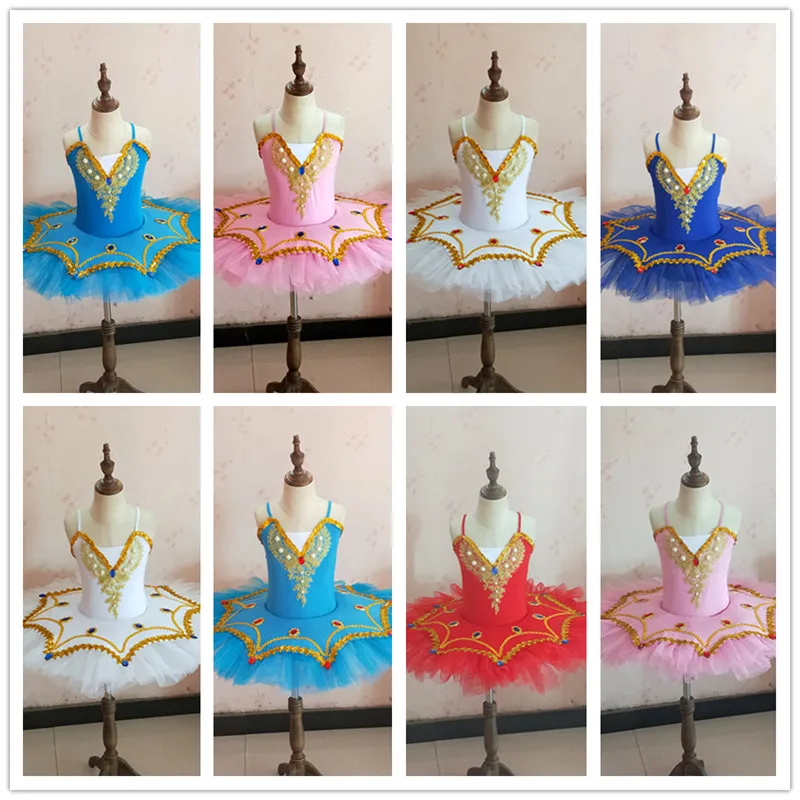 Children ballet skirt pettiskirt swan dance skirt suspender gauze skirt girls performance clothes children performance exercise