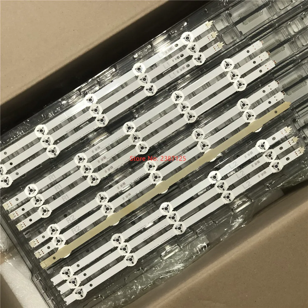 LED Backlight Strip For 50”V14 SLIM DRT REV0.2  L1 R1 L2 R2 Type 6920L-0508A 6920L-0509A 0510A 0511A 50LB670V LC500DUH (PG)(F1)