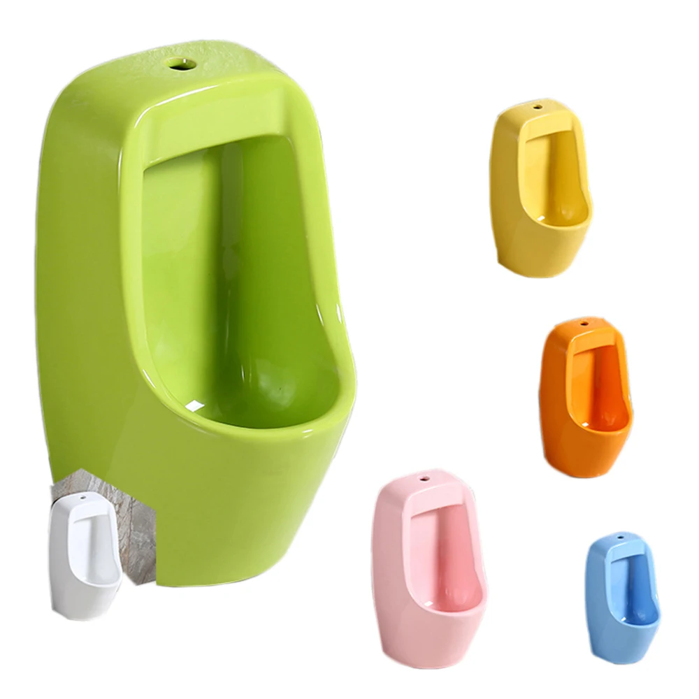 Kindergarten kid sanitary wares wall hung color ceramic small urinal for children