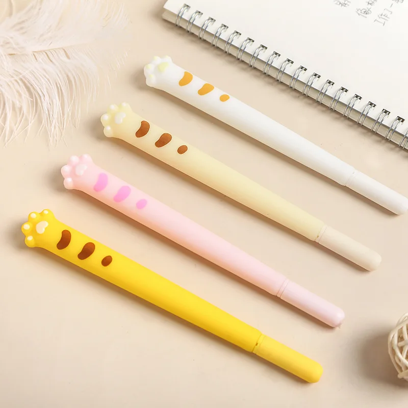 

Kawaii Creative Gel Pen Cute Cat Claw Pattern School Office Stationery Black Ink 0.5mm Writing Pen