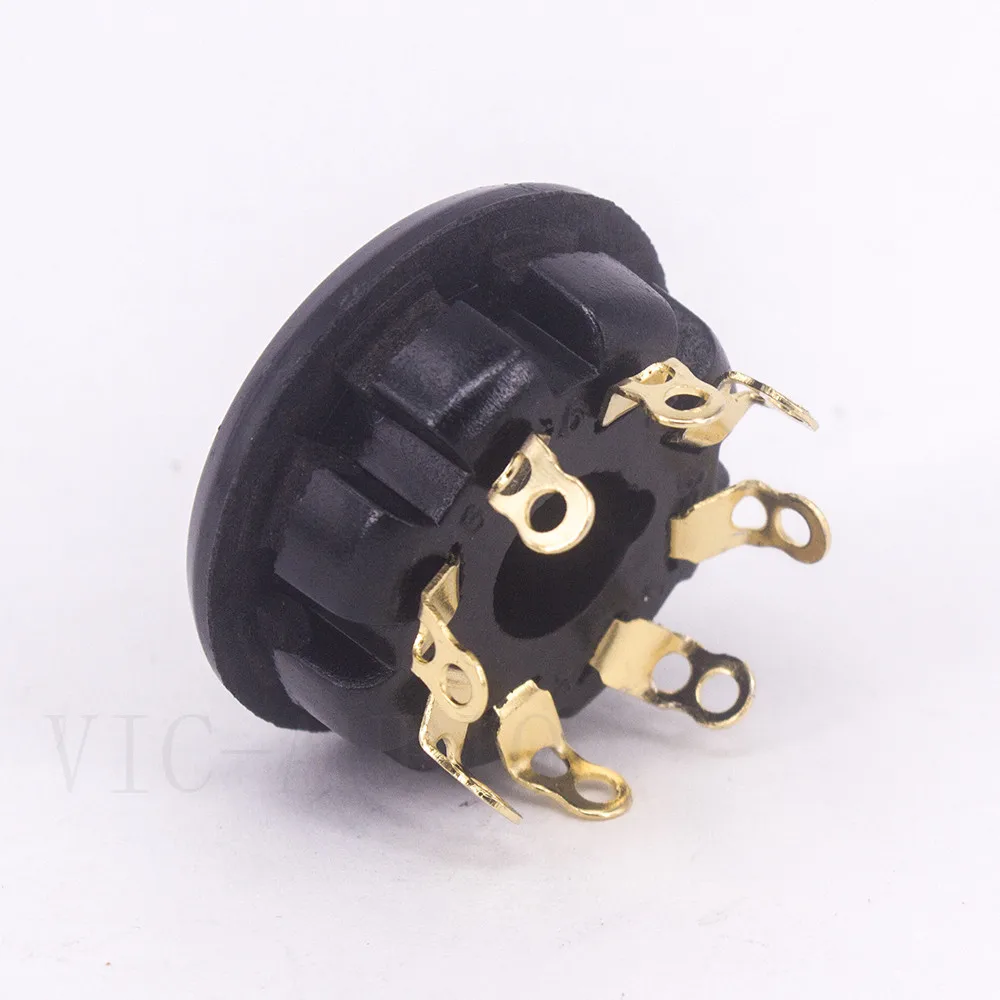 8 핀 베이클라이트 튜브 소켓 S8WPI 전자 튜브 소켓 KT66 KT88 6550 EL34 6SN7 6SL7 진공관 앰프 오디오 HIFI, 10PCS