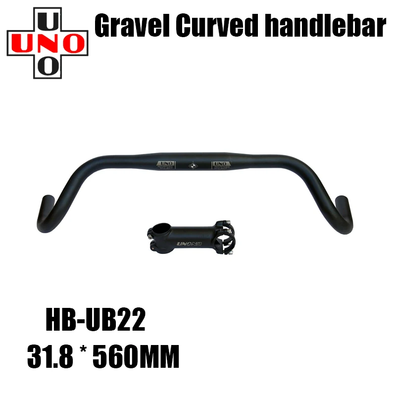 

UNO Road Bicycle Ultralight Flared Bar Outer Drop Bar Bicycle Handle 31.8 * 560mm Gravel Off-Road External Extension Handle