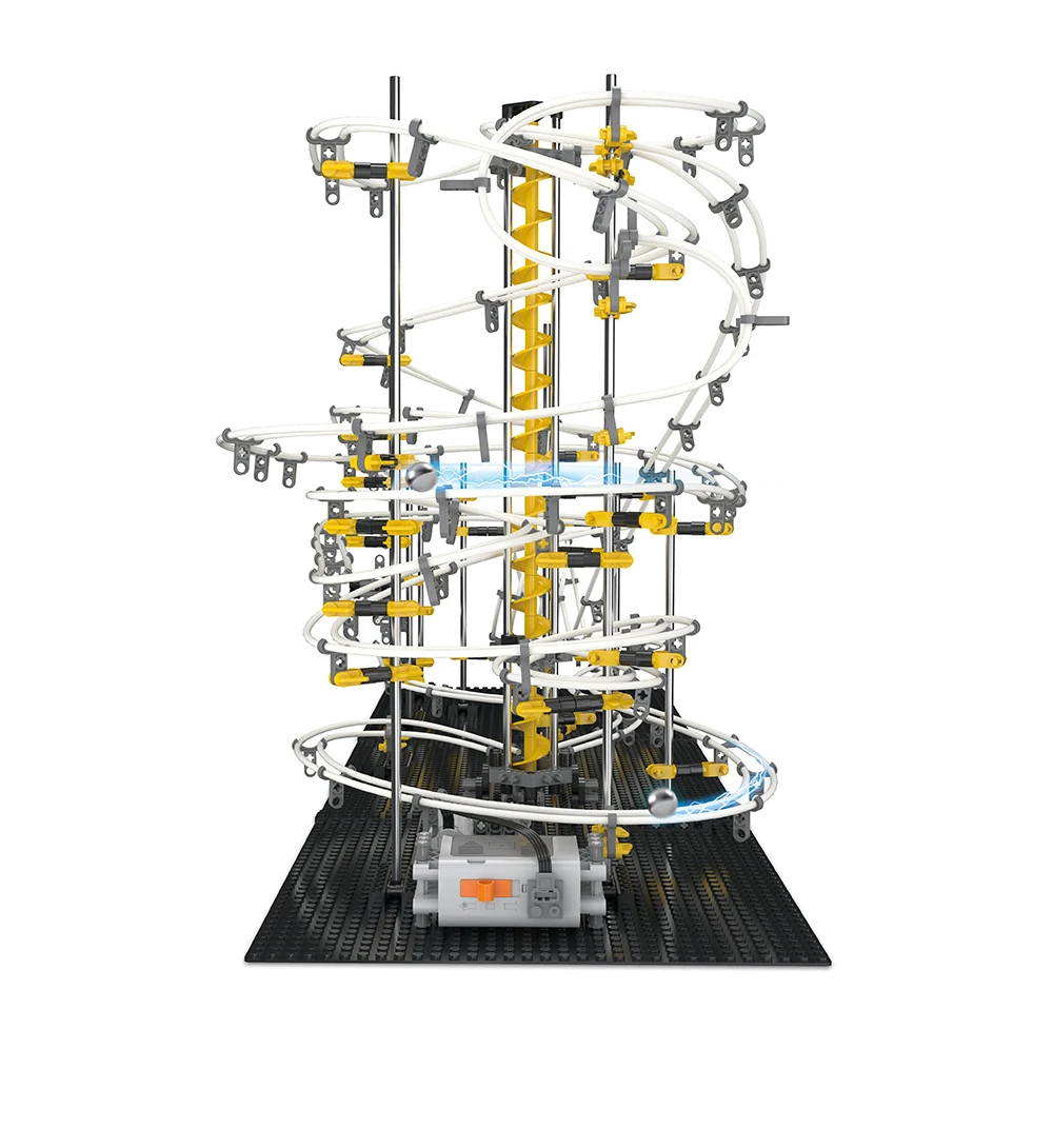 New Model Building Kit Funny Parts Space Track Roller Coaster Toys Level 1 2 3 4 DIY Spacewarp Erector Set 5500mm Sport