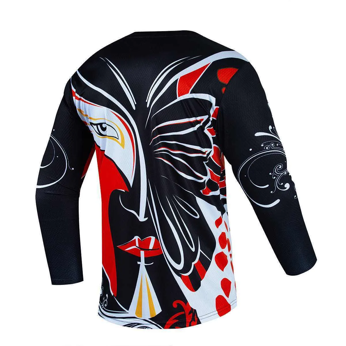 Long Sleeve Quick Drying Downhill Shirt Design Customized Sublimation Mountain Motocross Bike Cycling Downhill Clothes Men\'s