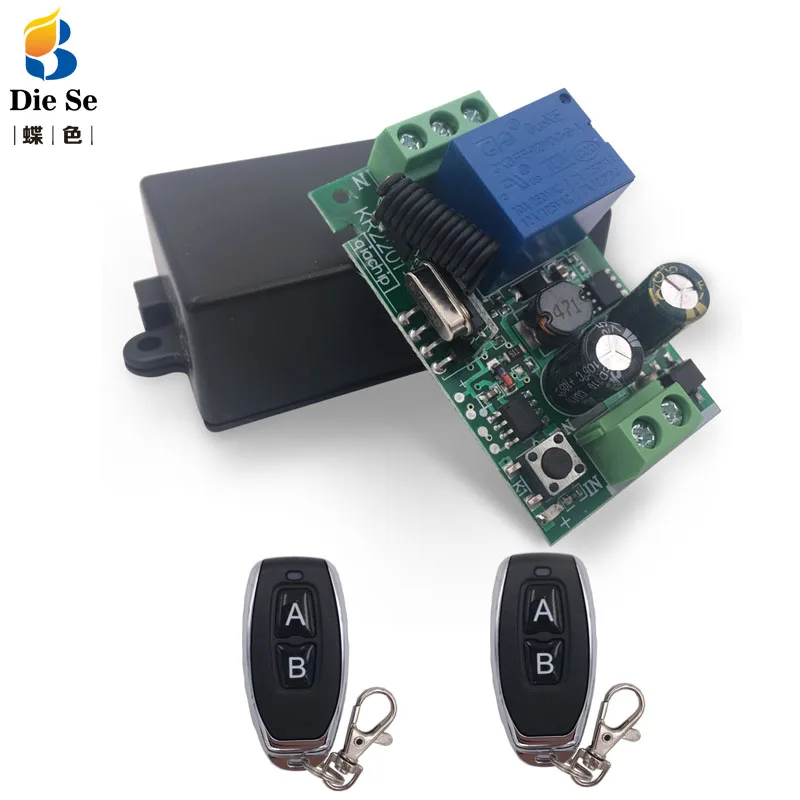 433MHz Universal Wireless Remote AC 110V 220V 1CH rf Relais und Sender Fernbedienung Garage/gate/licht/Fan/Home appliance