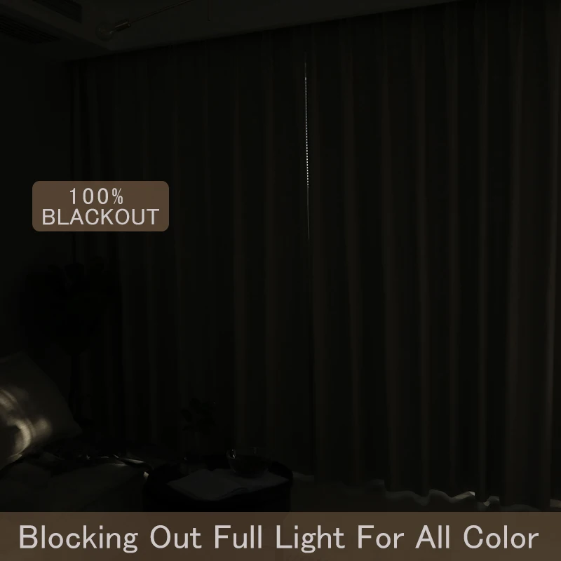 CITYINCITY solid 100% blackout Curtain For Living room Home Decor thick Faux linen Curtains for Bedroom ready made custom made