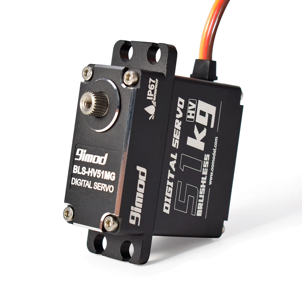 9imod 방수 51KG BLS-HV51MG 8.4V HV 브러시리스 디지털 서보 1:8 1:10 RC 크롤러 보트 로봇 DIY