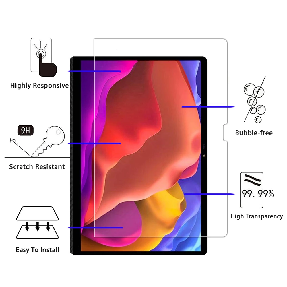 9h vidro temperado para lenovo yoga almofada pro 13 polegada YT-K606F 2021 yoga tab 13 YT-K606N tablet protetor de tela filme