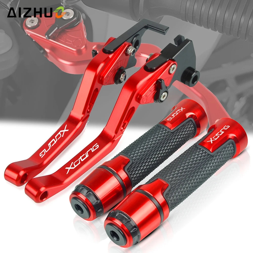 Motorcycle Adjustable Accessories FOR KYMCO XCITING 250/300/400/500 ALLYEARE Brakes Clutch Levers Handlebar Grips CNC Aluminum